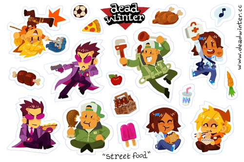 "Street Food" Sticker Pack